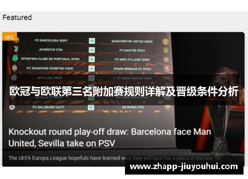欧冠与欧联第三名附加赛规则详解及晋级条件分析